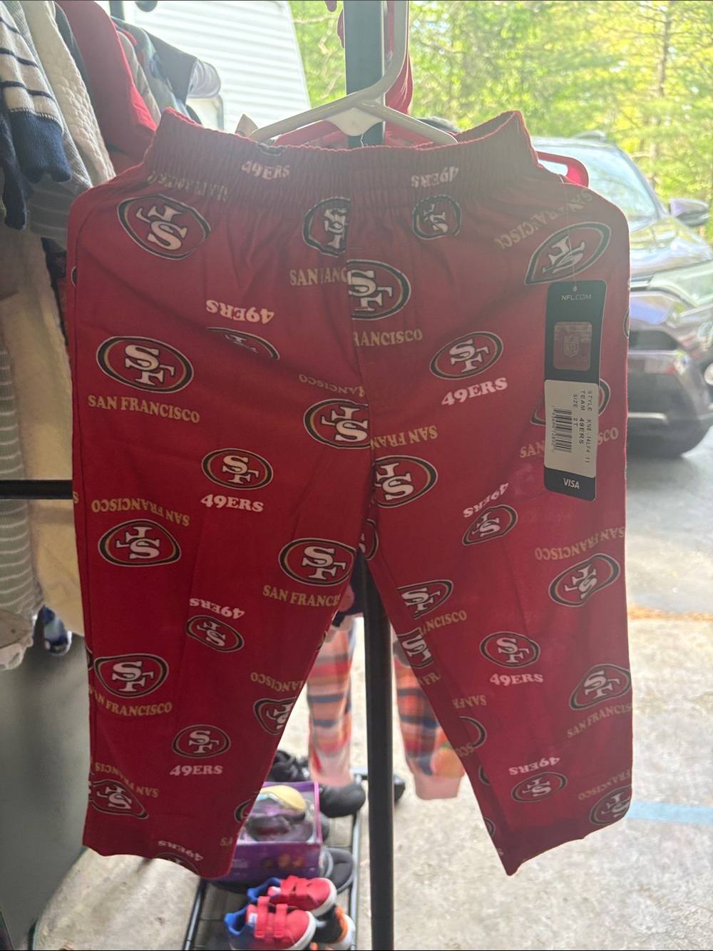 Nwt 2t San Francisco 49ers Red Logo Lounge Pants